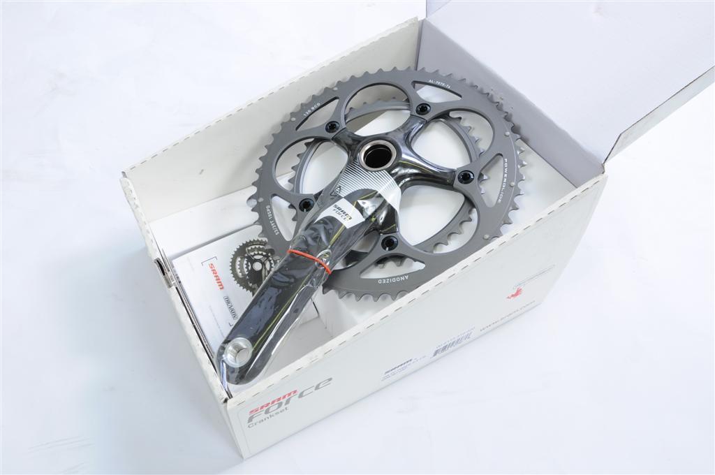 SRAM FORCE CARBON RACING CHAINSET 2.2 10 SPEED DOUBLE CHAINWHEEL 175mm 50% OFF R