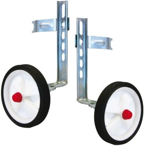 UNIVERSAL EASY FIT STABILISERS- BALANCE WHEELS CHILDS BIKE WITH 12"-20'’ WHEELS