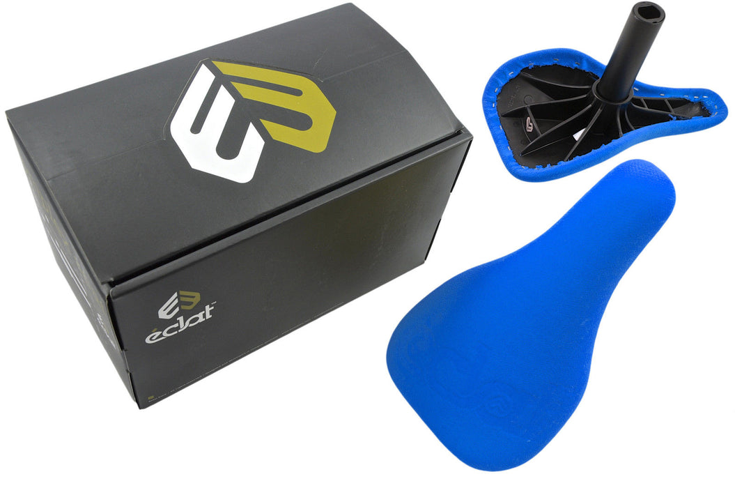 ECLAT COMPLEX SEAT LIGHTWEIGHT SADDLE PADDED BLUE BUILT IN 25.4 SEATPOST