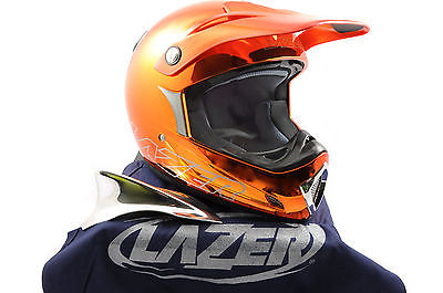 Lazer MX6 XPRO Full Face Bike Helmet Downhill, Jump, BMX 3 Sizes 50% Off RRP Orange