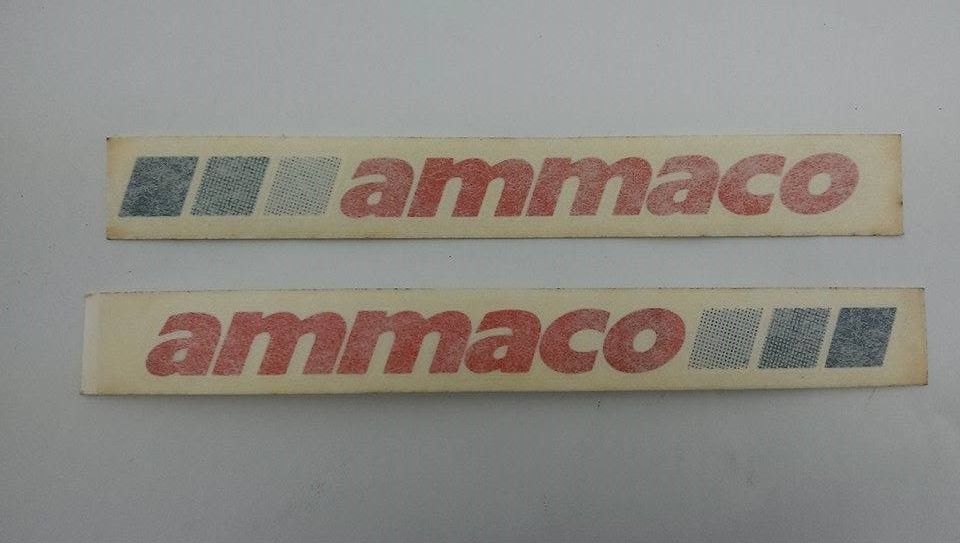 Ammaco Sticker PAIR AMMACO OLD SCHOOL BMX or RACER DECALS,STICKER,TRANSFERS GENUINE 8