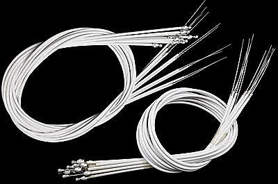 WHOLESALE JOB LOT 10 PAIRS RACING BIKE BRAKE CABLES WHITE SPORTS CYCLE