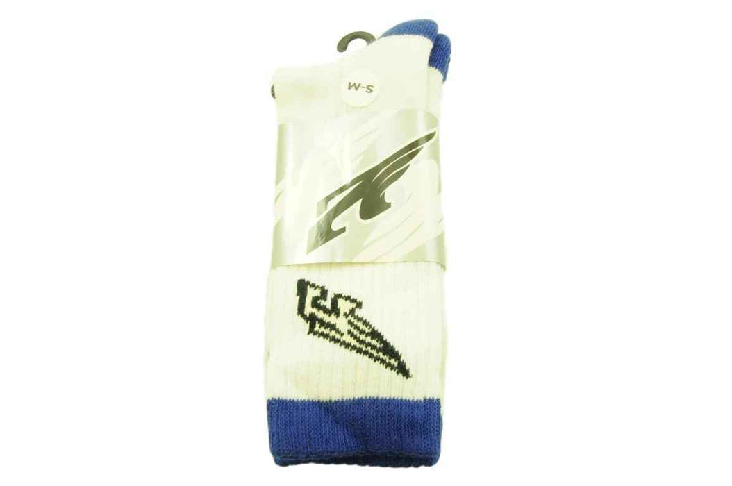 Mens Crew Length 6- 8 Blue- White Arnette Sports Socks Buy One Pair Get One Free