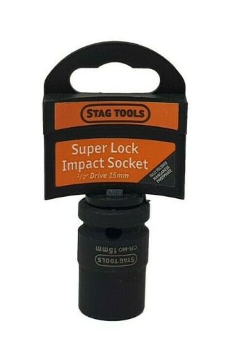 Super Lock Impact Socket 1/2'' Drive 10mm - 24mm Stag Tools Diy Garage Tools