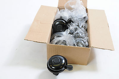 WHOLESALE JOB LOT 12 QUALITY CYCLE BICYCLE BELLS BIKE 'RINGER’ BELL BLACK TOP