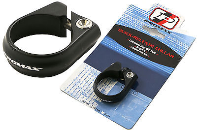31.8mm SEAT COLLAR CLAMP PROMAX QUALITY CNC MACHINED COLD FORGED BLACK 65% OFF