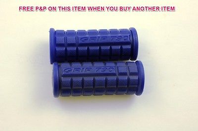 PAIR BLUE CHILDS BIKE-TRIKE-SCOOTER HANDLEBAR GRIPS 80mm KIDDIES CHILDREN CYCLE