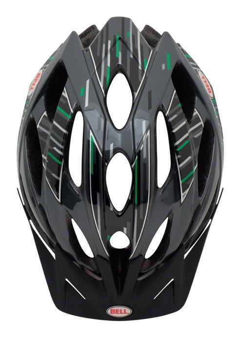 QUALITY BELL SLANT CYCLE HELMET CHARCOAL-GREEN ARMADA 54-61cm SAFETY AT LOW PRIC