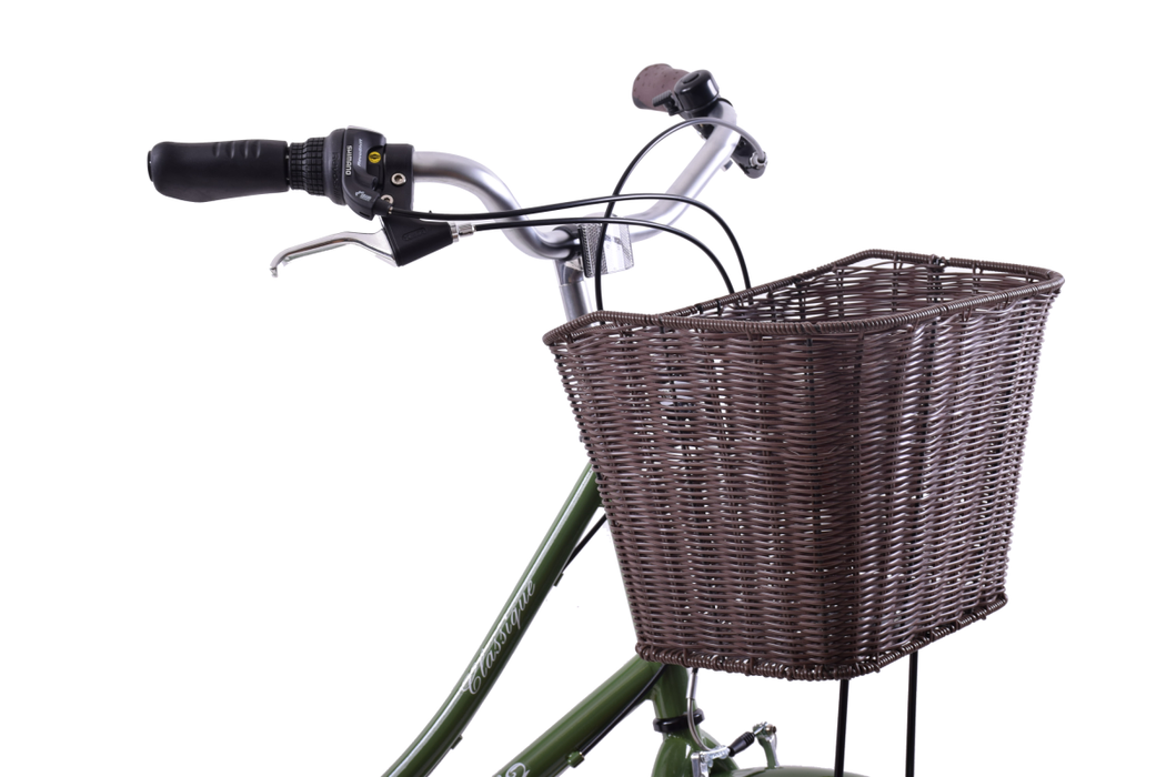 Ladies Lifestyle Bike Classique 26" Wheel Basket Green 19" Frame