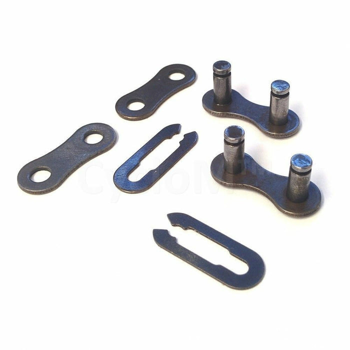 Two (2) Moulton Chain Links 1-2 x 1-8 Chain Split Connecting Links For Single Or Three Speeds Get 2 Free So You Receive Four