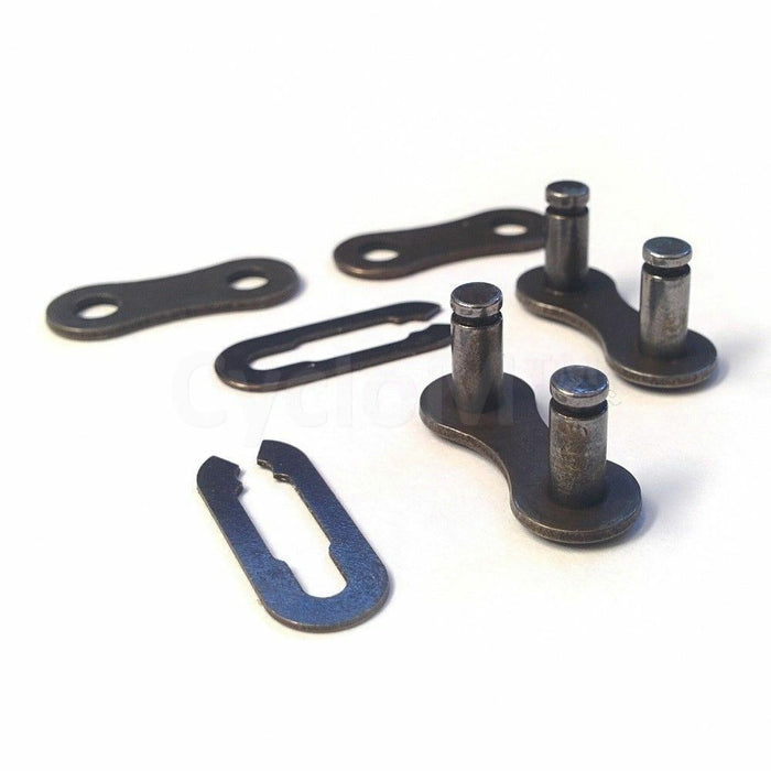 Two (2) Moulton Chain Links 1-2 x 1-8 Chain Split Connecting Links For Single Or Three Speeds Get 2 Free So You Receive Four