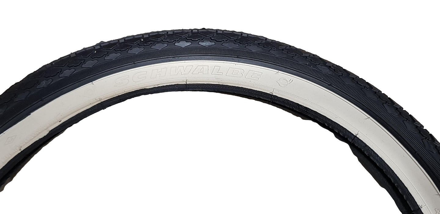 Pair 18 X 1.75 47–355 Tyres Schwalbe Black White Wall Kids Bike