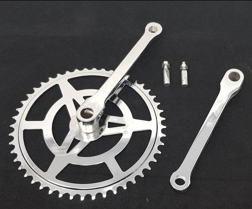 50's,60's,70's,80's TOWN BIKE 48 TEETH SINGLE 1-8" CP COTTERED CHAINSET 170mm