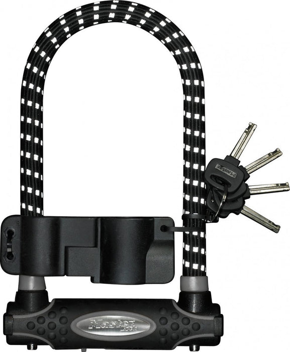 Master Lock Gold Secure Bicycle Shackle D-lock 210mm X 110mm Reflective Ultimate Security Level 10