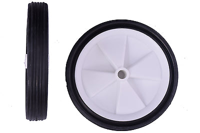 FOUR GREAT 5” (125mm) WHEELS 10mm CENTRES IDEAL FOR CARTS,TROLLEYS PROJECTS ETC