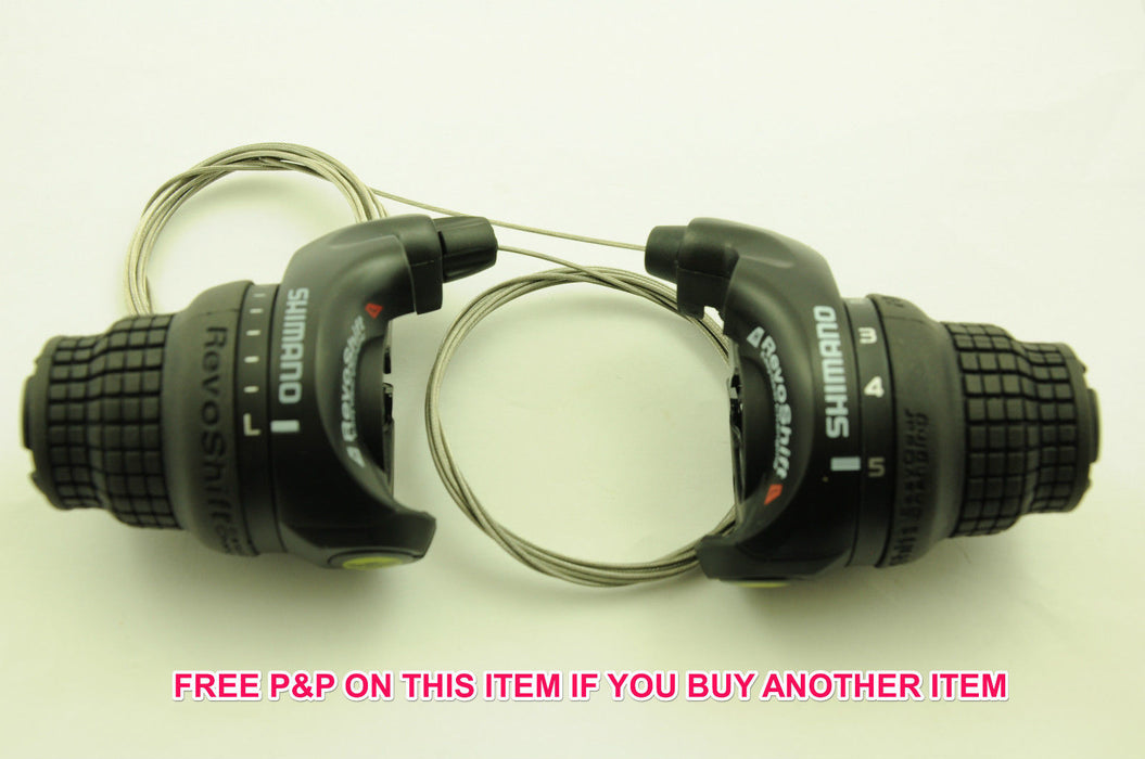 PAIR SHIMANO 5,10,15 SPEED REVOSHIFT GRIP SHIFT BIKE INDEX SHIFTERS SL