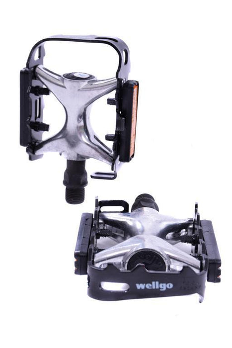 ALLOY MTB PEDALS FROM WELLGO 9-16" BIKE ALLOY BODY PEDALS AT BARGAIN PRICE NEW