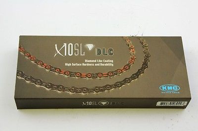 KMC X10-SL DLC 10 SPEED CHAIN 116L PROFESSIONAL STRONG WORLDS LIGHTEST BLUE