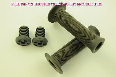 PAIR WETHEPEOPLE ARROW BMX QUALITY HANDLEBAR GRIPS 115mm GREY SALE 50% OFF RRP