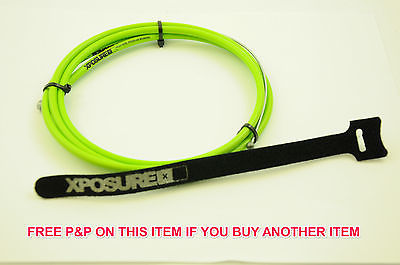 GREEN XPOSURE BMX BRAKE LINEAR CABLE STAINLESS STEEL TEFLON COATED 50% OFF RRP
