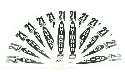 2O x SHIMANO DECAL SHEET "21 SPEED" STICKERS NEW