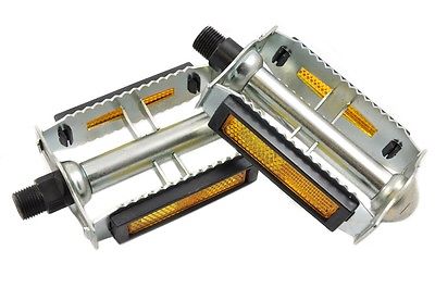 60's,70's,80's RACING BIKE RAT TRAP STEEL CHROME PEDALS 9/16