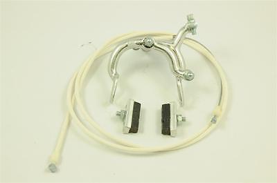 70’s, 80’s ALLOY BRAKE CALIPER WITH UK MADE RIBBED CABLE&FIBRAZ BRAKE SHOES NOS