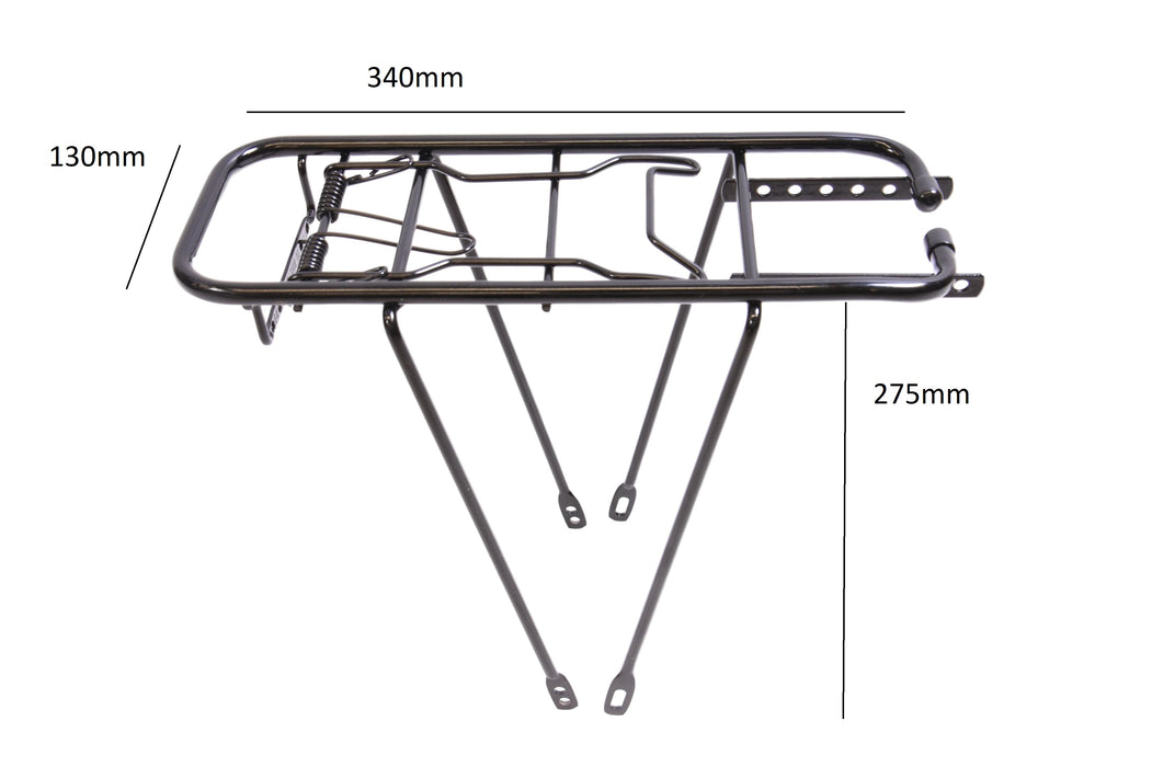 Spring Loaded Rear Carrier Rack Suitable For Folding Bikes & 20” Wheel