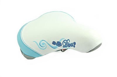 RALEIGH DIVA JUNIOR BIKE SADDLE OF HIGHEST QUALITY "COMFY" WHITE 50% OFF RRP NEW