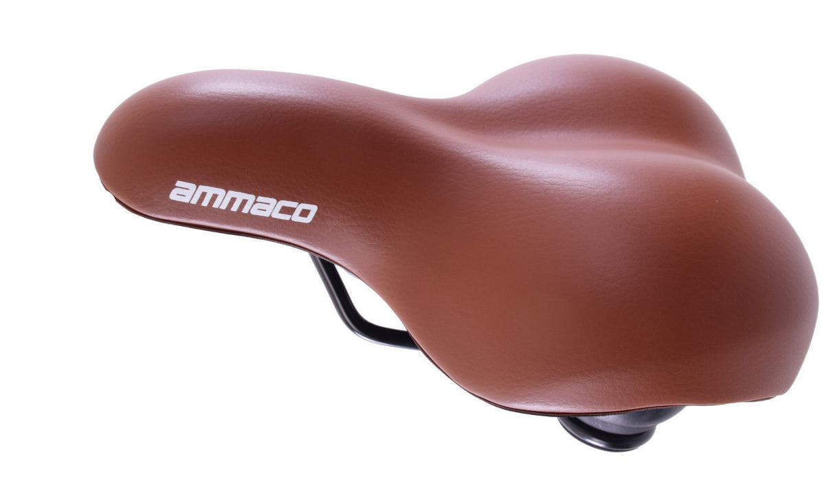 COMFY WIDE ADULT UNISEX-WOMENS COMFORT CYCLE ANATOMIC SADDLE ELASTOMERS BROWN