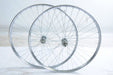 PAIR WHEELS VINTAGE ROADSTER BIKE 26 x 1 1-2 WESTWOOD ROD BRAKE CHROME RIMS NEW - Bankrupt Bike Parts