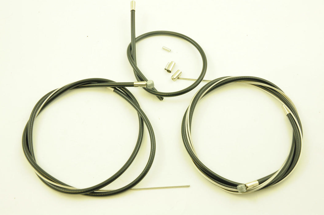 RALEIGH CHOPPER MK 3 MARK 111 FRONT AND REAR BRAKE CABLE SET NEW READY TO FIT