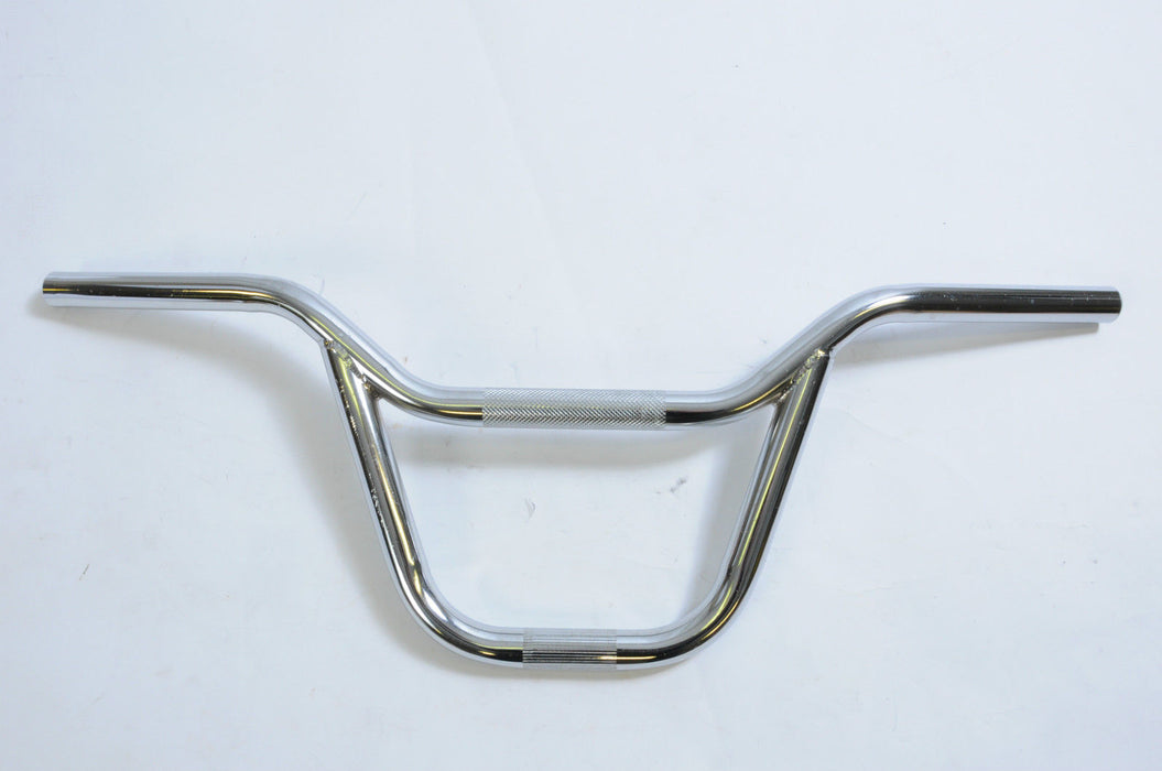 OLD SCHOOL BMX CHROME CURVED BRACE HANDLEBARS 80's STYLE FOR 20