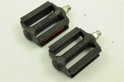 UNION 9-16" BIKE PEDALS FOR TRADITIONAL ADULT CYCLES MADE IN WEST GERMANY+ REF'S