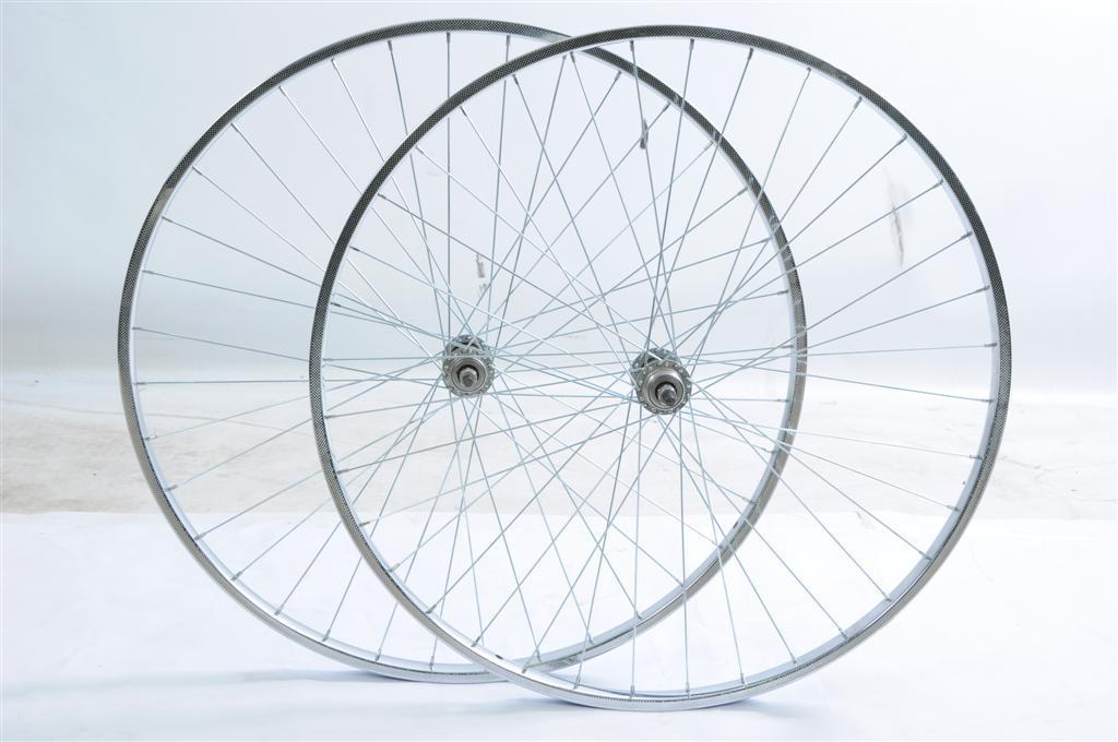 50’s, 60’s,70’s,80’s,RACING BIKE 27 x 1 1/4” CHROME STEEL RIM WHEEL SET ...