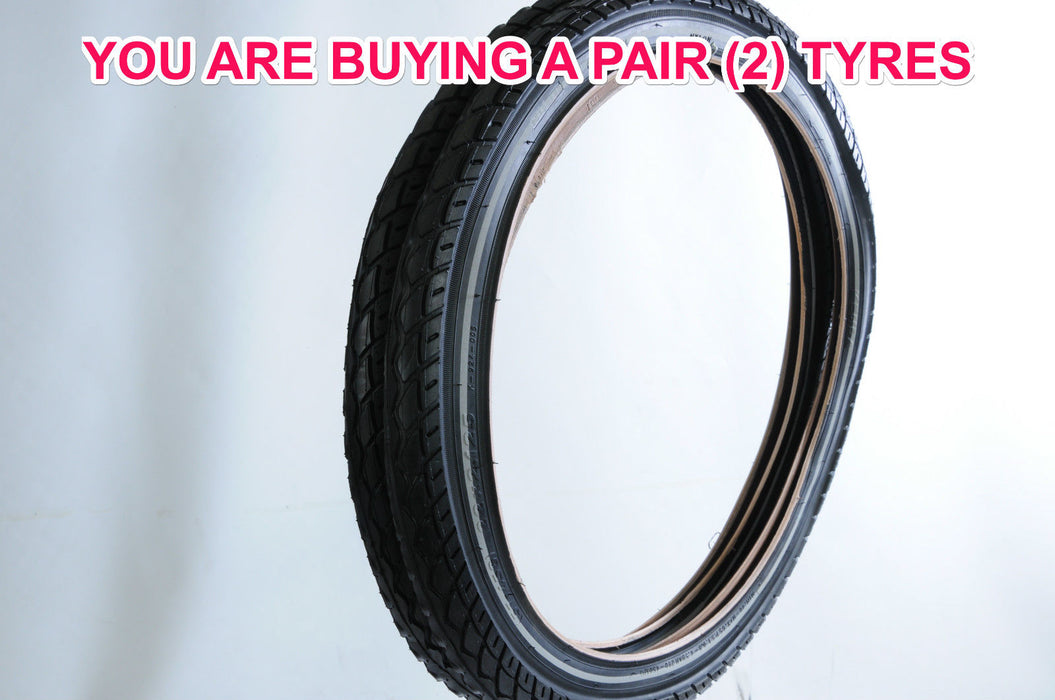 PAIR KENDA ELECTRIC E BIKE TYRES 22x2.125 (57-456) PUNCTURE RESISTANT&REFLECTIVE