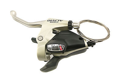 LEFT HAND SHIMANO ALIVIO M410 EZi-FIRE GEAR SHIFTER WITH BRAKE LEVER 3 SPEED NOS