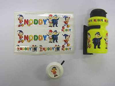 NODDY BICYCLE BELL + BICYCLE WATER BOTTLE WITH STICKER CLASSIC GREAT IDEAL PRESENT
