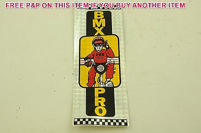 OLD SCHOOL BMX DECAL "BMX PRO” TRANSFER,STICKER 80’s MADE NEW OLD STOCK NOS