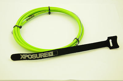 GREEN XPOSURE BMX BRAKE LINEAR CABLE STAINLESS STEEL TEFLON COATED 50% OFF RRP