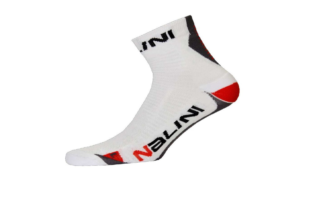 Nalini Pro Avorniello Ladies Cycling Socks – White-Red – Choose size
