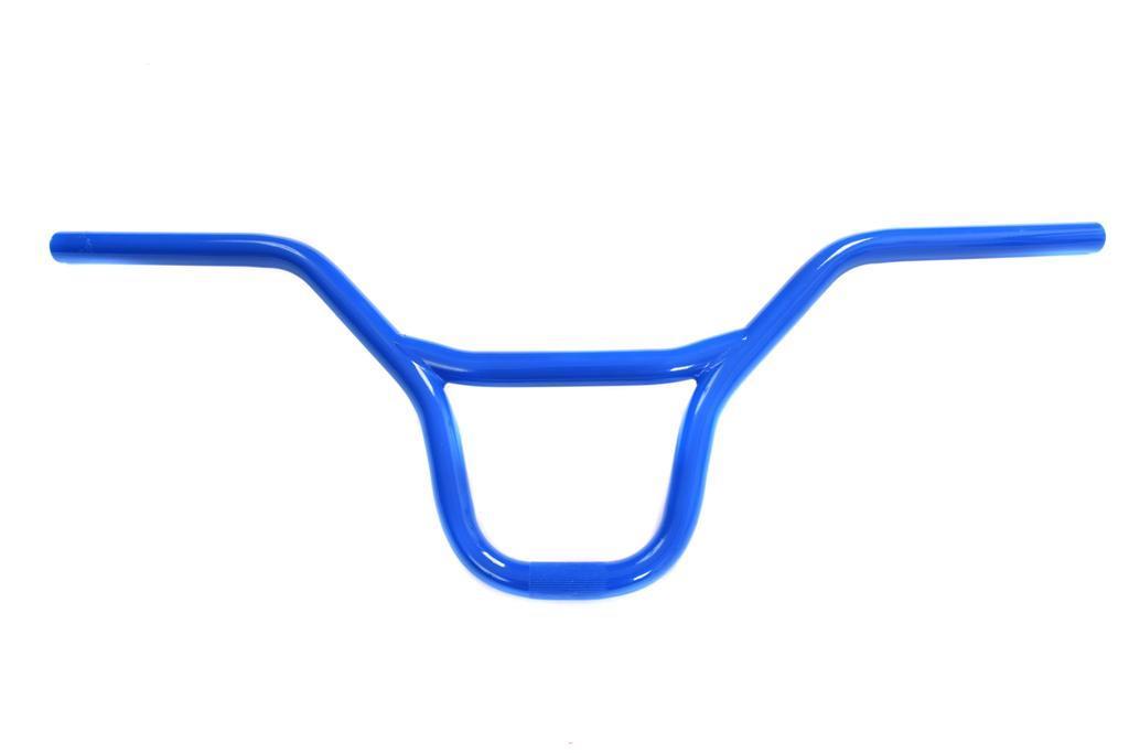 BLUE BMX HANDLEBARS 690mm WIDE SUPER STYLE DEEP BLUE