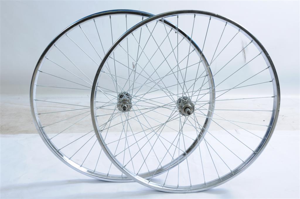 26 x 3 bicycle wheels PAIR WHEELS VINTAGE ROADSTER BIKE 26 x 1 3/8 WESTRICK ROD OR CALIPER BRAKE RIMS