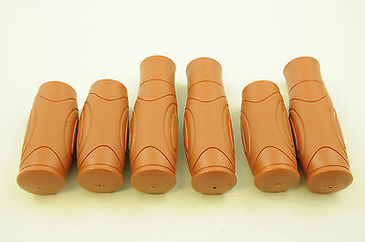 HERRMANS TAN BROWN HANDLEBAR GRIPS FOR REVOSHIFT,GRIPSHIFT CHOOSE 90 or 120mm