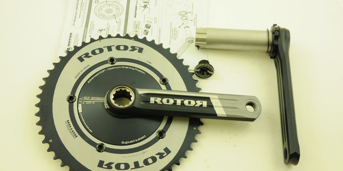 ROTOR 3D CRANKSET 3D+ BBRIGHT 53/39 170mm AERO DOUBLE CHAINRINGS