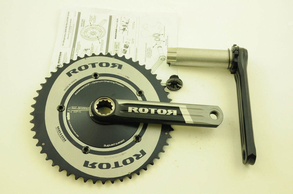 ROTOR 3D CRANKSET 3D+ BBRIGHT 53/39 170mm AERO DOUBLE CHAINRINGS