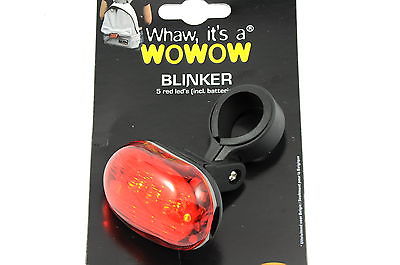 "Wowow Blinker” Powerful 5 Led Rear Bicycle Light For All Bikes