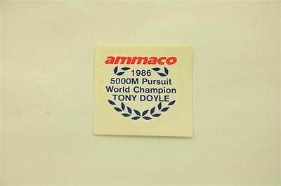 Ammaco Sticker AMMACO TONY DOYLE RACING BIKE TRANSFER, DECAL ,STICKER GENUINE 1986 MA