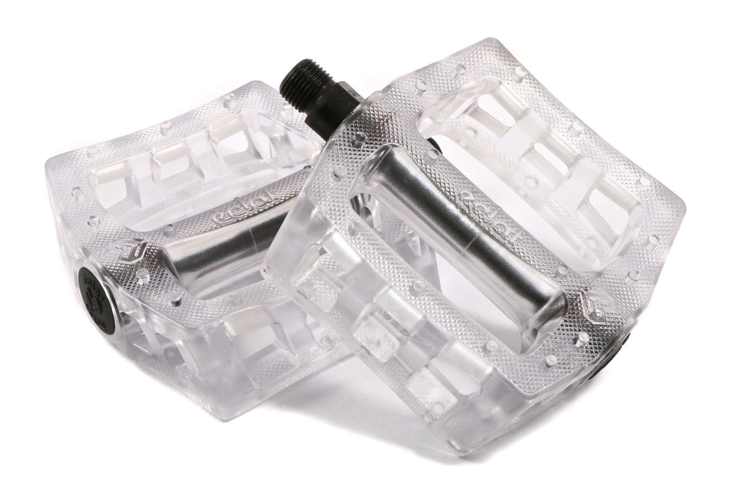 Clear discount bike pedals