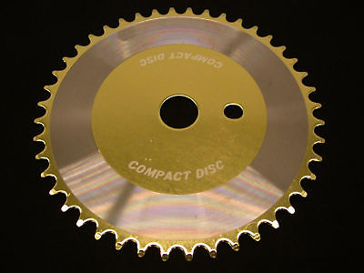 44 TOOTH BMX SPROCKET CD TORQUE CONVERTER TYPE ONE PIECE CRANK GOLD C1334G